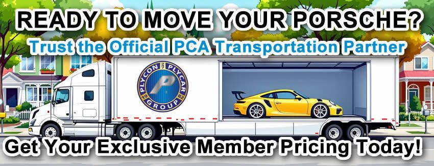 Get your Exclusive Porsche Club of America Enclosed Transportation Pricing Today!